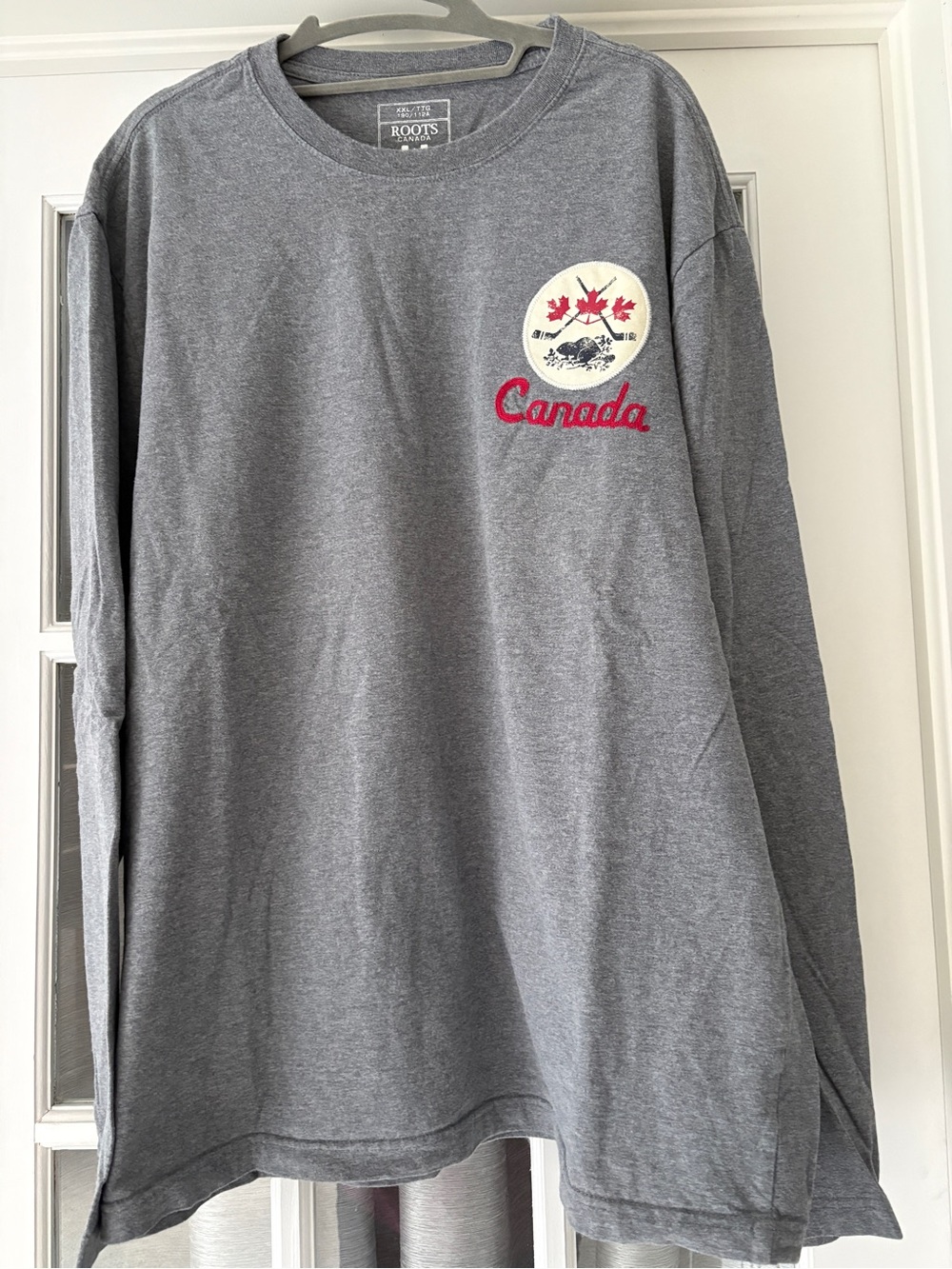 Roots Grey Graphic Canada Label Sweatshirt